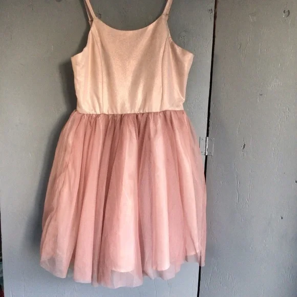 Zenzi Girls' Sleeveless Party Dress - Dusty Pink - Picture 1 of 6